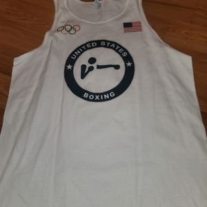 MENS USA OLYMPIC BOXING TANK SIZE LARGE
